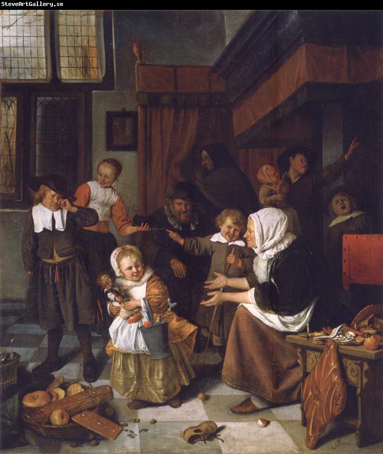 Jan Steen The Feast of St Nicholas